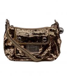 COACH（コーチ）の古着「ポピー スパンコールクロスボディ」｜ゴールド