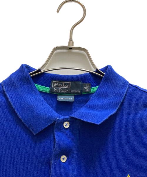 POLO RALPH LAUREN（ポロ・ラルフローレン）POLO RALPH LAUREN (ポロ・ラルフローレン) 90sビッグポニーポロシャツ ブルー サイズ:XLの古着・服飾アイテム