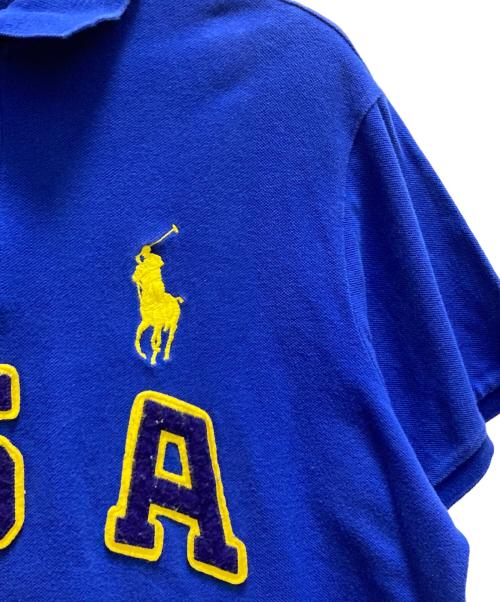 POLO RALPH LAUREN（ポロ・ラルフローレン）POLO RALPH LAUREN (ポロ・ラルフローレン) 90sビッグポニーポロシャツ ブルー サイズ:XLの古着・服飾アイテム