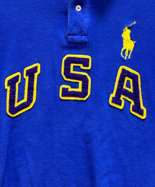 POLO RALPH LAUREN（ポロ・ラルフローレン）POLO RALPH LAUREN (ポロ・ラルフローレン) 90sビッグポニーポロシャツ ブルー サイズ:XLの古着・服飾アイテム