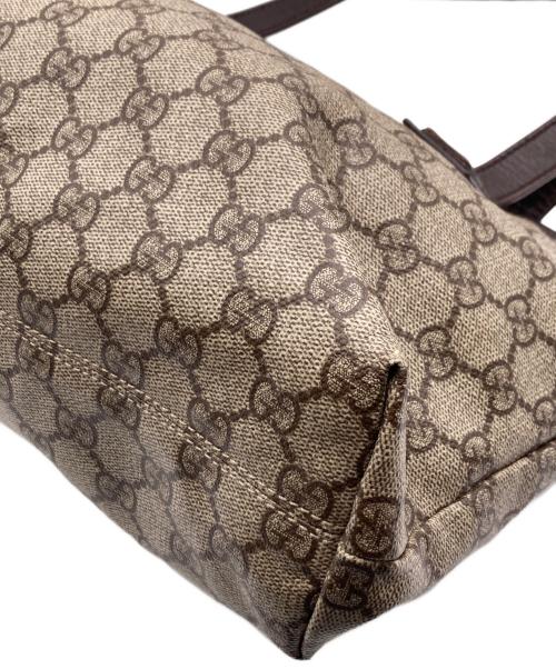 GUCCI（グッチ）GUCCI (グッチ) GGスプリームプラス トートバッグ ブラウンの古着・服飾アイテム