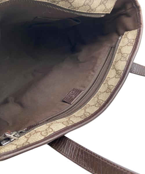 GUCCI（グッチ）GUCCI (グッチ) GGスプリームプラス トートバッグ ブラウンの古着・服飾アイテム