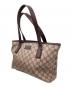 中古・古着 GUCCI (グッチ) GGスプリームプラス トートバッグ ブラウン：40000円