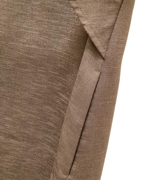 allureville（アルアバイル）allureville (アルアバイル) リネンオックスカシュクールマキシワンピース カーキ サイズ:2の古着・服飾アイテム
