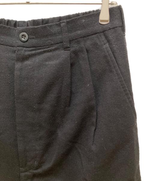 COMME des GARCONS JUNYA WATANABE MAN（コム デ ギャルソン ジュンヤ ワタナベ マン）COMME des GARCONS JUNYA WATANABE MAN (コム デ ギャルソン ジュンヤ ワタナベ マン) 2タックウールワイドパンツ ブラック サイズ:XLの古着・服飾アイテム