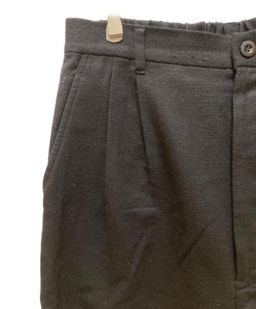 COMME des GARCONS JUNYA WATANABE MAN（コム デ ギャルソン ジュンヤ ワタナベ マン）COMME des GARCONS JUNYA WATANABE MAN (コム デ ギャルソン ジュンヤ ワタナベ マン) 2タックウールワイドパンツ ブラック サイズ:XLの古着・服飾アイテム