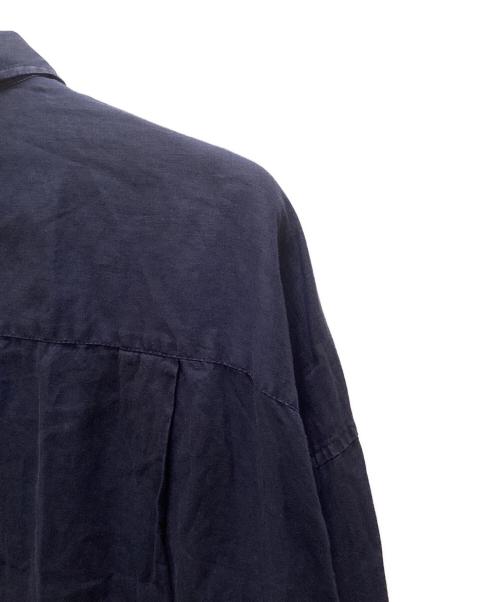 Spick and Span（スピック＆スパン）Spick and Span (スピック＆スパン) 80リネンカシュクールビッグシャツ ネイビー サイズ:Freeの古着・服飾アイテム