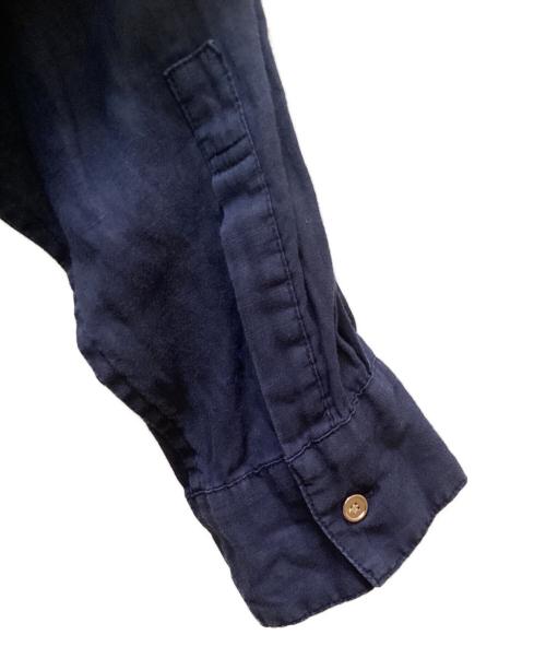 Spick and Span（スピック＆スパン）Spick and Span (スピック＆スパン) 80リネンカシュクールビッグシャツ ネイビー サイズ:Freeの古着・服飾アイテム