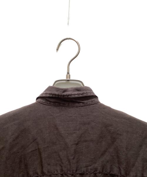 Spick and Span（スピック＆スパン）Spick and Span (スピック＆スパン) 80リネンカシュクールビッグシャツ ブラウン サイズ:Freeの古着・服飾アイテム