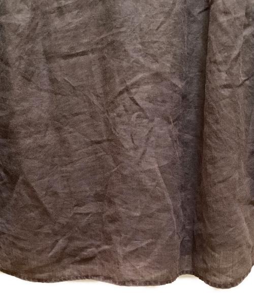 Spick and Span（スピック＆スパン）Spick and Span (スピック＆スパン) 80リネンカシュクールビッグシャツ ブラウン サイズ:Freeの古着・服飾アイテム