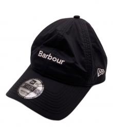 Barbour×New Era（バブアー×ニューエラ）の古着「コラボナイロンキャップ」｜ブラック