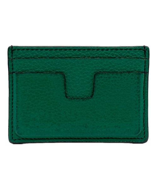 TOM FORD（トムフォード）TOM FORD (トムフォード) レザーカードケース グリーン×ブラックの古着・服飾アイテム