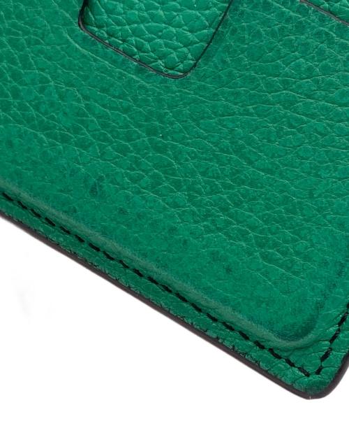 TOM FORD（トムフォード）TOM FORD (トムフォード) レザーカードケース グリーン×ブラックの古着・服飾アイテム