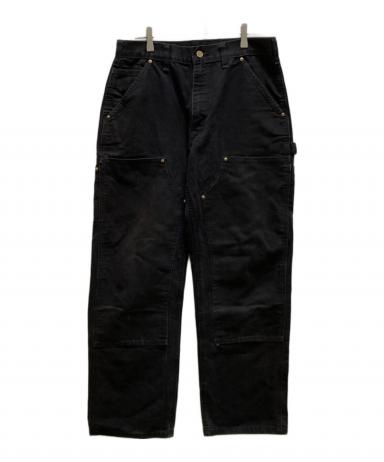 中古・古着通販】CarHartt (カーハート) ブラックダブルニーパンツ