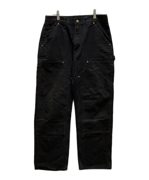 CarHartt（カーハート）CarHartt (カーハート) ブラックダブルニーパンツ ブラック サイズ:W31×L30の古着・服飾アイテム