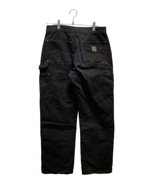 CarHartt（カーハート）CarHartt (カーハート) ブラックダブルニーパンツ ブラック サイズ:W31×L30の古着・服飾アイテム