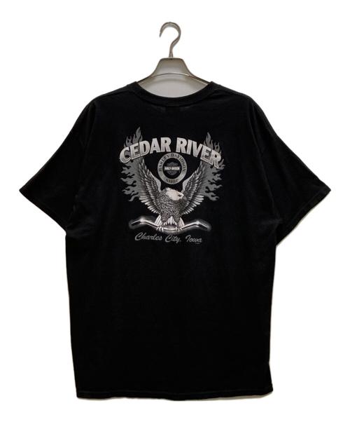 HARLEY-DAVIDSON（ハーレーダビッドソン）HARLEY-DAVIDSON (ハーレーダビッドソン) 両面プリントTシャツ ブラック サイズ:2XLの古着・服飾アイテム