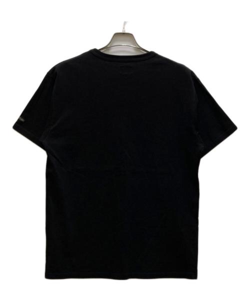 SCHOTT BROS.（ショット）SCHOTT BROS. (ショット) LEATHER PKT T ONE STAR スタースタッズ付 クルーネック レザーポケットTシャツ ブラック サイズ:XLの古着・服飾アイテム