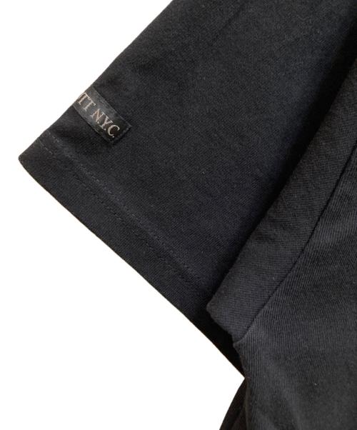 SCHOTT BROS.（ショット）SCHOTT BROS. (ショット) LEATHER PKT T ONE STAR スタースタッズ付 クルーネック レザーポケットTシャツ ブラック サイズ:XLの古着・服飾アイテム