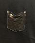 中古・古着 SCHOTT BROS. (ショット) LEATHER PKT T ONE STAR スタースタッズ付 クルーネック レザーポケットTシャツ ブラック サイズ:XL：5000円