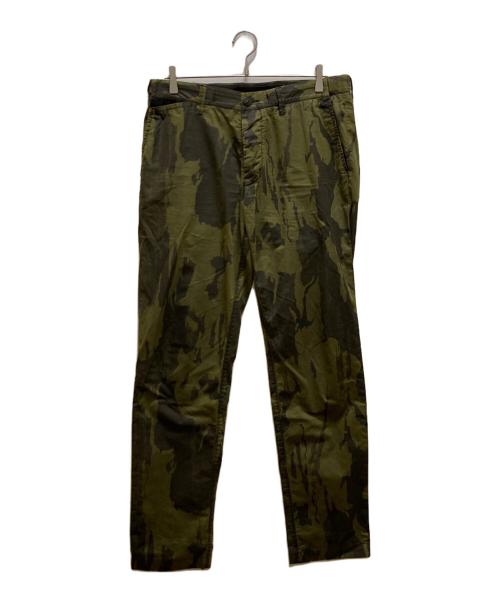 STONE ISLAND（ストーンアイランド）STONE ISLAND (ストーンアイランド) カモフラテーパードパンツ グリーン サイズ:W32の古着・服飾アイテム