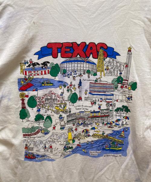 古着（フルギ）古着 (フルギ) ヴィンテージ TEXAS Tシャツ ホワイト サイズ:不明の古着・服飾アイテム