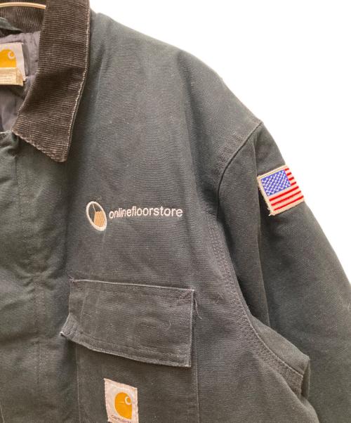 CarHartt（カーハート）CarHartt (カーハート) ダック トラディショナル コート アークティック キルトラインド ブラック サイズ:46の古着・服飾アイテム