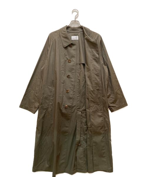 CIOTA（シオタ）CIOTA (シオタ) スビンコットン タイプライター バルマカンコート グリーン サイズ:6の古着・服飾アイテム