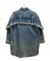 DIESEL (ディーゼル) ジョグジーンズデニムフリルシャツドレスワンピース インディゴ サイズ:xxs：13000円