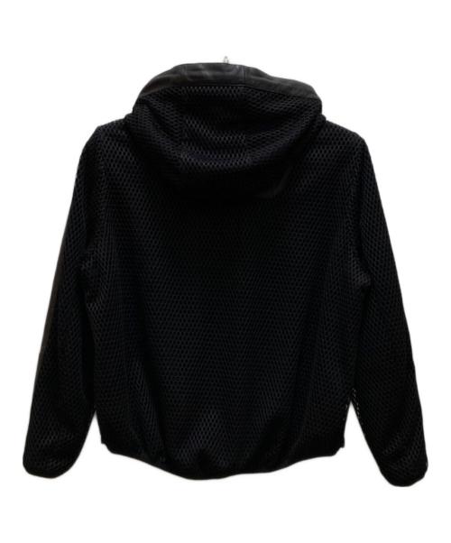 DIESEL（ディーゼル）DIESEL (ディーゼル) 異素材ドッキングフーディーブルゾン ブラック サイズ:XSの古着・服飾アイテム