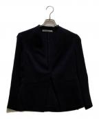 theory luxeセオリーリュクス）の古着「Lift Donna ノーカラー テーラード ジャケット」｜ネイビー