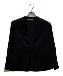 theory luxe（セオリーリュクス）の古着「Lift Donna ノーカラー テーラード ジャケット」｜ネイビー
