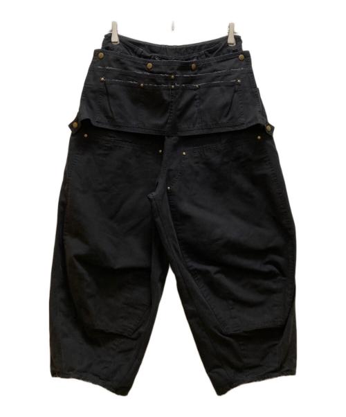 Needles（ニードルズ）Needles (ニードルズ) 11オンス オックスフォード エプロン ヒザデルパンツ ブラック サイズ:Sの古着・服飾アイテム