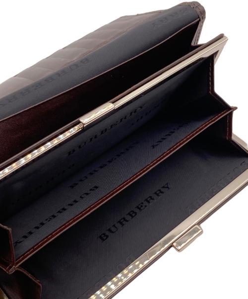 BURBERRY LONDON（バーバリーロンドン）BURBERRY LONDON (バーバリーロンドン) ノバチェックがま口長財布 ベージュの古着・服飾アイテム