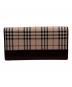 BURBERRY LONDON (バーバリーロンドン) ノバチェックがま口長財布 ベージュ：8000円