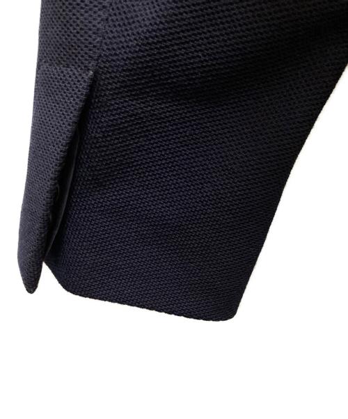 ERMENEGILDO ZEGNA（エルメネジルド・ゼニア）Ermenegildo Zegna (エルメネジルド・ゼニア) ドッキング2Bジャケット ブラック×ネイビー サイズ:7の古着・服飾アイテム