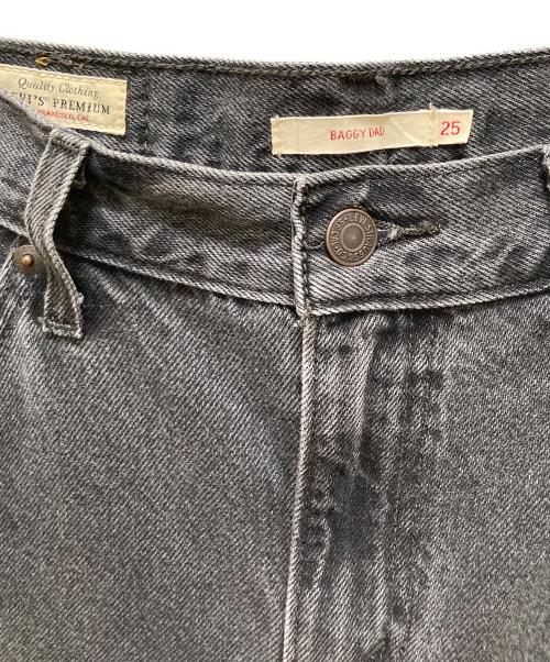 LEVI'S（リーバイス）LEVI'S (リーバイス) BAGGY DAD BLACK STONE WASH ブラック サイズ:25の古着・服飾アイテム