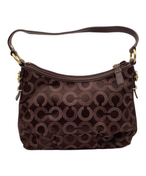 COACH（コーチ）COACH (コーチ) キャンバスワンショルダーバッグ ブラウンの古着・服飾アイテム