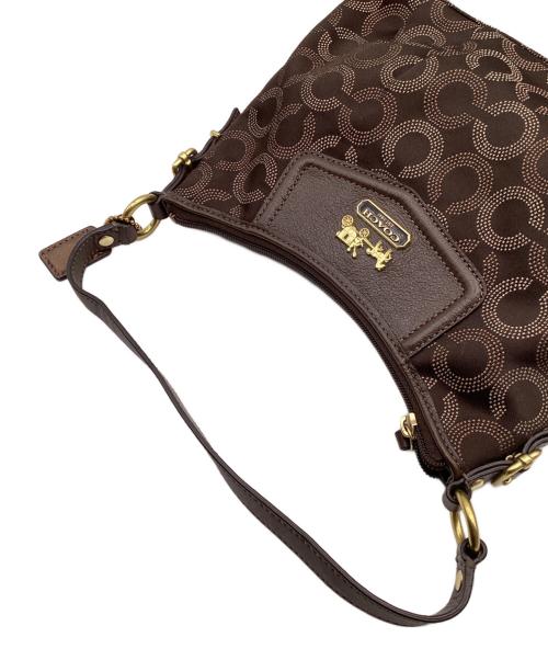COACH（コーチ）COACH (コーチ) キャンバスワンショルダーバッグ ブラウンの古着・服飾アイテム