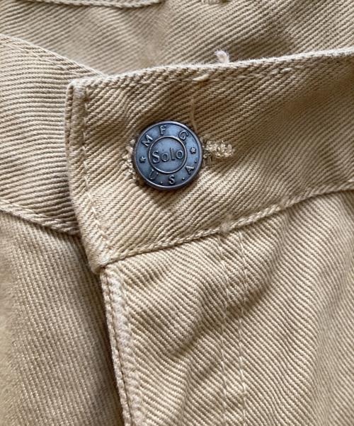 SOLO PLUS（ソロプラス）SOLO PLUS (ソロプラス) オールドバギーパンツ ベージュ サイズ:40の古着・服飾アイテム