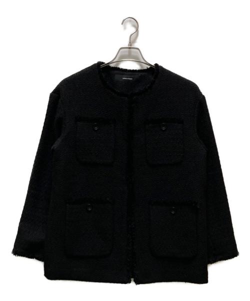 JOURNAL STANDARD（ジャーナルスタンダード）JOURNAL STANDARD (ジャーナルスタンダード) ノーカラーツイードジャケット ブラック サイズ:不明の古着・服飾アイテム