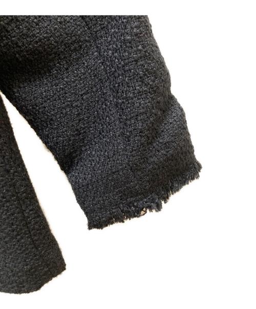 JOURNAL STANDARD（ジャーナルスタンダード）JOURNAL STANDARD (ジャーナルスタンダード) ノーカラーツイードジャケット ブラック サイズ:不明の古着・服飾アイテム