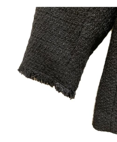 JOURNAL STANDARD（ジャーナルスタンダード）JOURNAL STANDARD (ジャーナルスタンダード) ノーカラーツイードジャケット ブラック サイズ:不明の古着・服飾アイテム