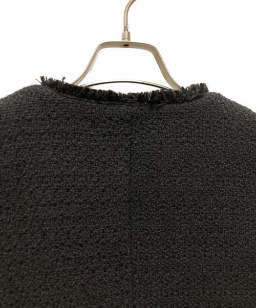 JOURNAL STANDARD（ジャーナルスタンダード）JOURNAL STANDARD (ジャーナルスタンダード) ノーカラーツイードジャケット ブラック サイズ:不明の古着・服飾アイテム