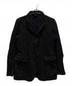 COMME des GARCONS HOMME PLUSコムデギャルソンオムプリュス）の古着「製品染め ポリ縮絨3Bテーラードジャケット」｜ブラック