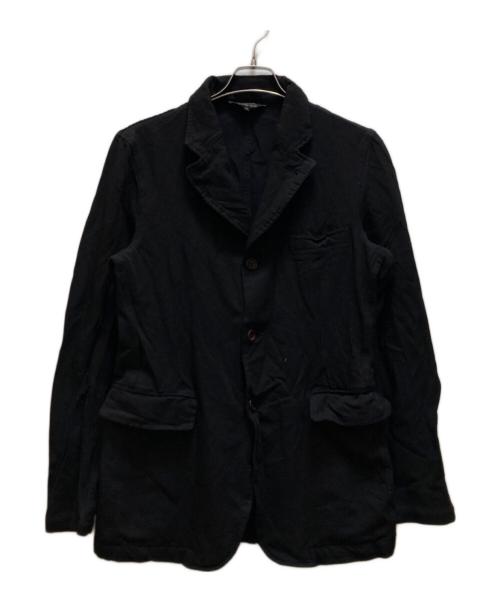 COMME des GARCONS HOMME PLUS（コムデギャルソンオムプリュス）COMME des GARCONS HOMME PLUS (コムデギャルソンオムプリュス) 製品染め ポリ縮絨3Bテーラードジャケット ブラック サイズ:Mの古着・服飾アイテム