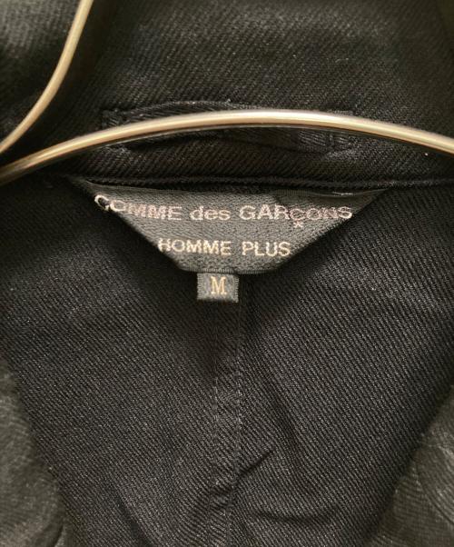 COMME des GARCONS HOMME PLUS（コムデギャルソンオムプリュス）COMME des GARCONS HOMME PLUS (コムデギャルソンオムプリュス) 製品染め ポリ縮絨3Bテーラードジャケット ブラック サイズ:Mの古着・服飾アイテム