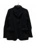 COMME des GARCONS HOMME PLUS（コムデギャルソンオムプリュス）の古着「製品染め ポリ縮絨3Bテーラードジャケット」｜ブラック