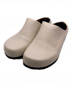 BENEXYベネクシー）の古着「270/ニイナナマル リラックス ベロアレザー」｜ホワイト