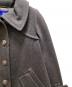 中古・古着 BURBERRY BLUE LABEL (バーバリー ブルー レーベル) 裏地チェックウールスタンドカラーコート グレー サイズ:３６：13000円